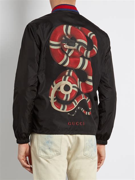 gucci snake jacket bomber|Gucci camouflage jacket.